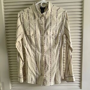 Wrangler Retro Cream Western Shirt